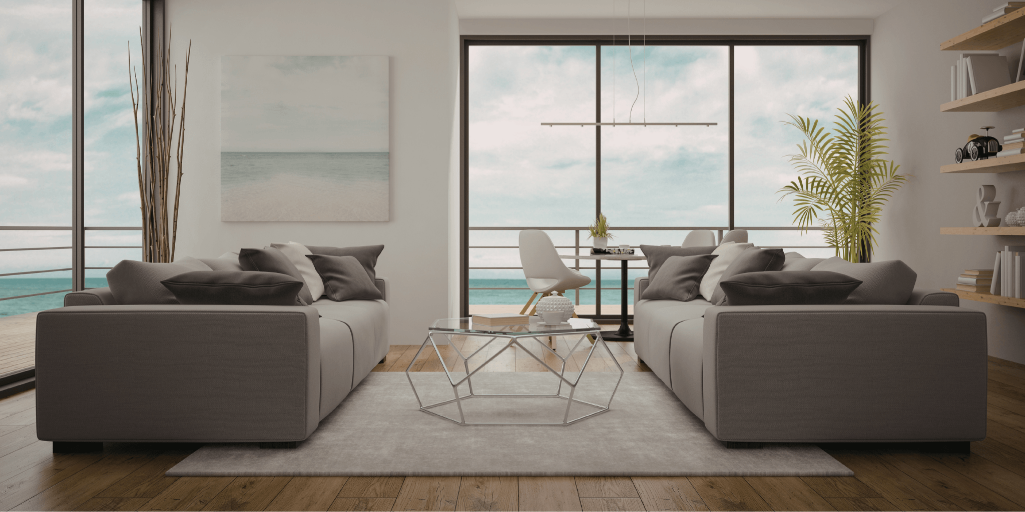 Engineered timber flooring installed in bright living space with natural finish