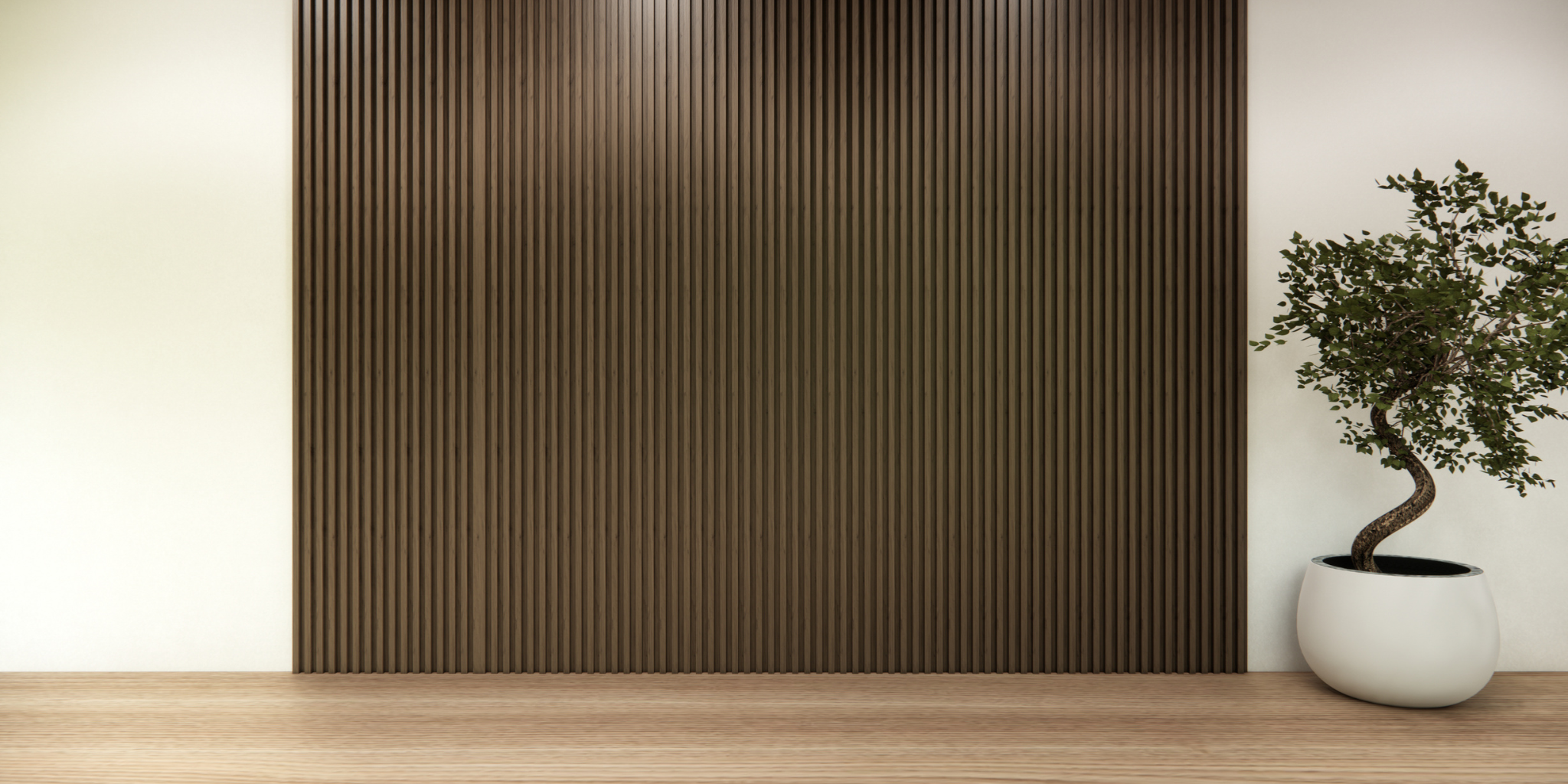Timber look plank flooring installed in modern living space